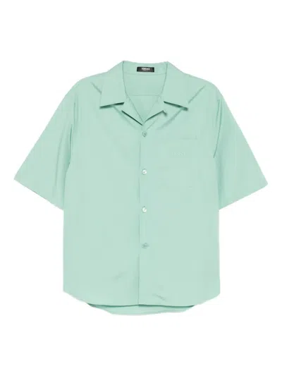 Versace Coral Theatre Shirt In Green