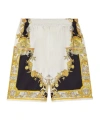 Versace Coral Theatre Print Bermuda Shorts