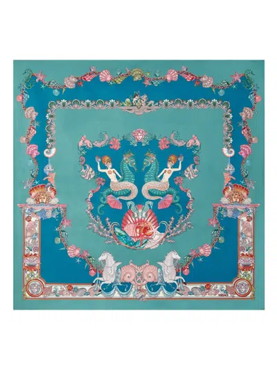 Versace Coral Theatre Silk Scarf