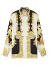 Versace Coral Theatre Shirt And Blouse Multicolor In Yellow