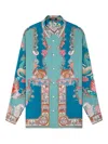 Versace Chemise En Soie Coral Theatre