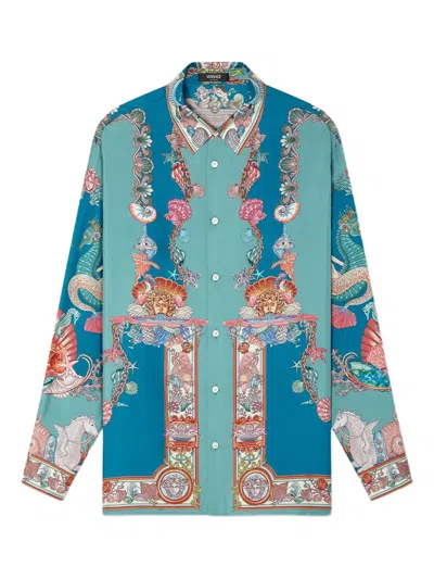Versace Chemise En Soie Coral Theatre