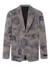 Versace Coral Theatre Single-breasted Wool Blazer