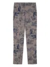 Versace Coral Theatre Wool Formal Pants