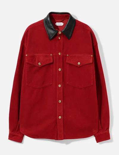 Versace Corduroy Velvet Blouson In Red/レッド/레드/红色/紅色
