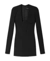 Versace Corset-style Minidress In Black