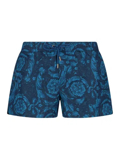Versace Costume Shorts In Blue