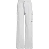 Versace Cotton & Cashmere Cargo Sweatpants In Light Grey Melange