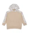 Versace Barocco Baby Paneled Hoodie In Beige