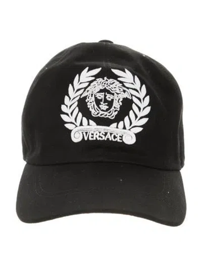 Pre-owned Versace Cotton Baseball Cap In Black