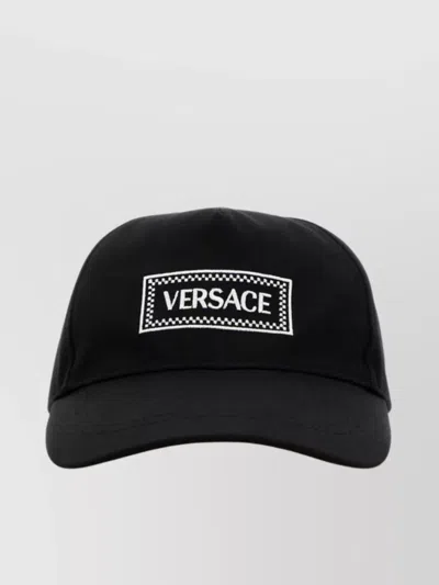 Versace Cotton Baseball Cap Curved Brim