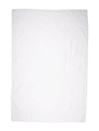 Pre-owned Versace Cotton Bath Towel In White