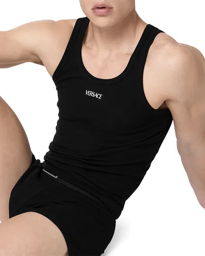 Versace Underwear Tank Top In Black