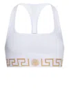 Versace Greca Border Triangle Bra In White