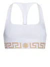Versace Greca Border Triangle Bra In White