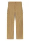 Versace Cotton Cargo Pants In Yellow