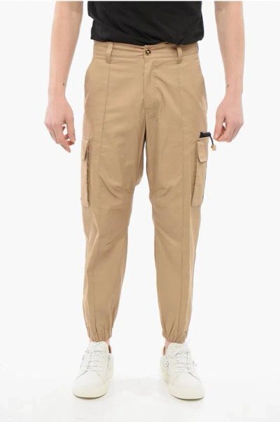 Versace Cotton Cargo Pants With Cuffs