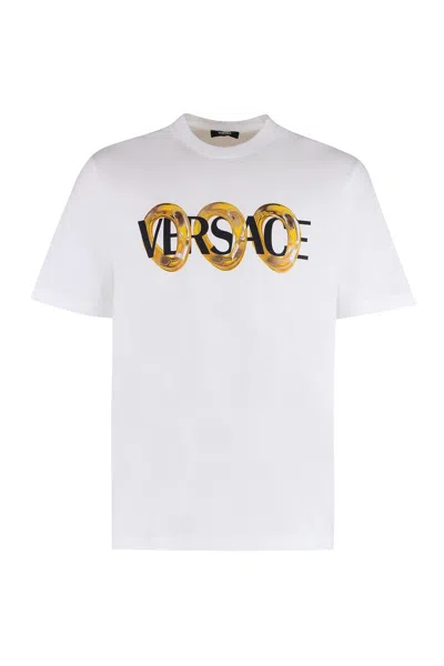 VERSACE VERSACE COTTON CREW-NECK T-SHIRT