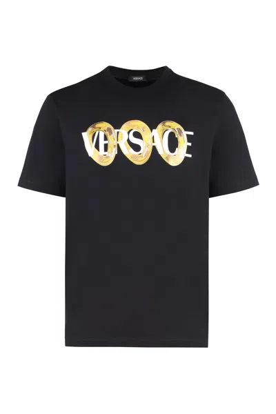 VERSACE VERSACE COTTON CREW-NECK T-SHIRT
