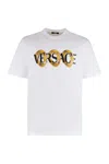 Versace Crew Neck Short Sleeves T-shirt In White
