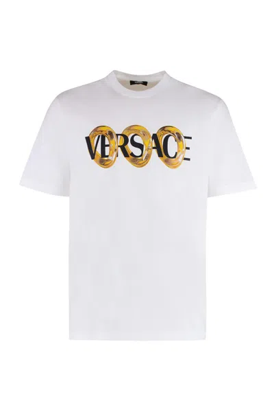 VERSACE VERSACE COTTON CREW-NECK T-SHIRT