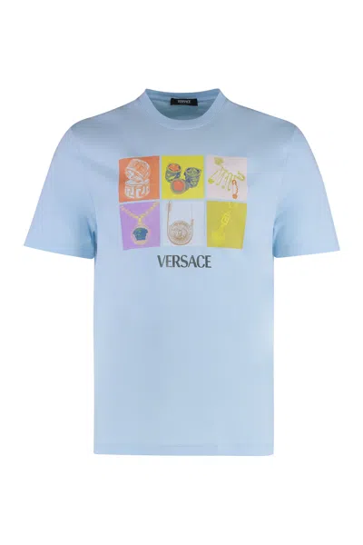 VERSACE VERSACE COTTON CREW-NECK T-SHIRT