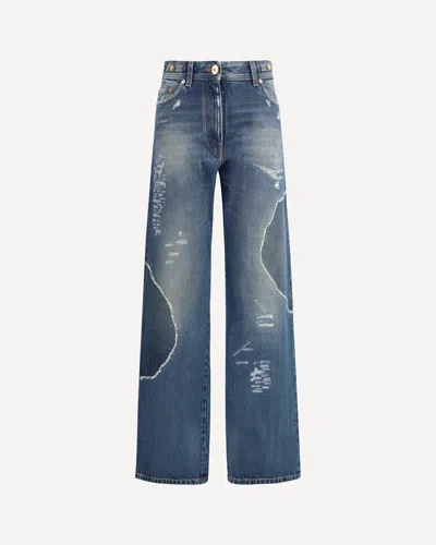 VERSACE COTTON DENIM JEANS