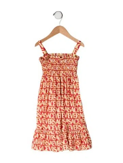 Pre-owned Versace Babies' Cotton Dress In Pink