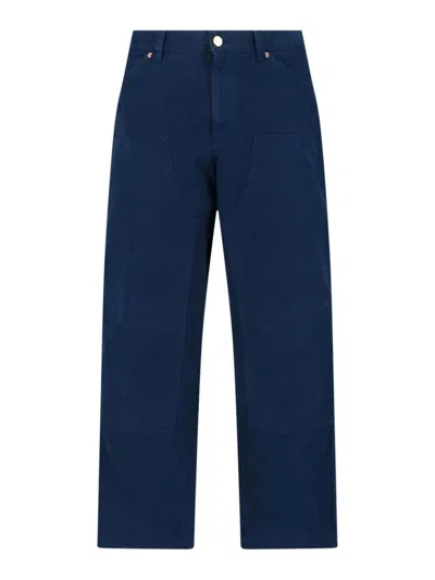 Versace Cotton Jeans In Blue