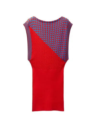 Versace Cotton Knit Mini Dress In Multi