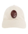 Versace Patterned Baseball Cap In White