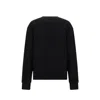 Versace Cotton Logo Sweatshirt Women In Black