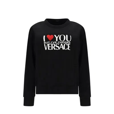 VERSACE COTTON LOGO SWEATSHIRT