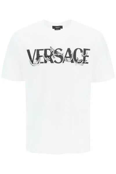 Versace Cotton Logo T-shirt In White