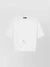 Versace Cotton Logo T-shirt With Ruched Knot Detail