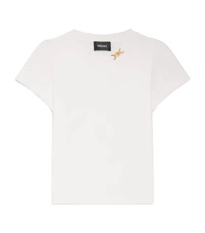 Versace Kids' Cotton Medusa '95 T-shirt In Neutral