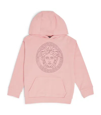 Versace Kids' Cotton Medusa Sweatshirt In Red