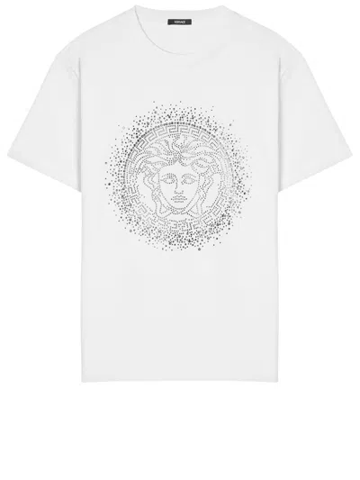 Versace Cotton Medusa T-shirt In White