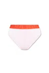 Versace Greca-detailed Briefs In Pink