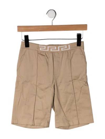 Pre-owned Versace Kids' Cotton Pants In Neutrals