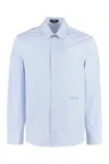 Versace Men Seashell Baroque Striped Shirt