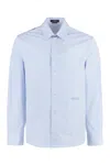 Versace Men Seashell Baroque Striped Shirt