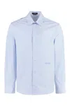 Versace Men Seashell Baroque Striped Shirt