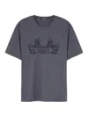 Versace Logo-print Cotton T-shirt In Grey