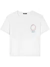 Versace Cameo Logo-print T-shirt In White