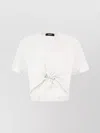 Versace Logo And Safety Pin Cotton T-shirt