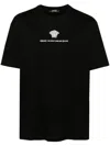 VERSACE VERSACE COTTON T-SHIRT WITH EMBROIDERED LOGO