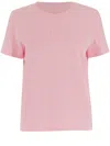 Versace Cotton T-shirt With Logo In Pink