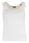 Versace Safety Pin Ribbed Top