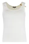 Versace Safety Pin Ribbed Top
